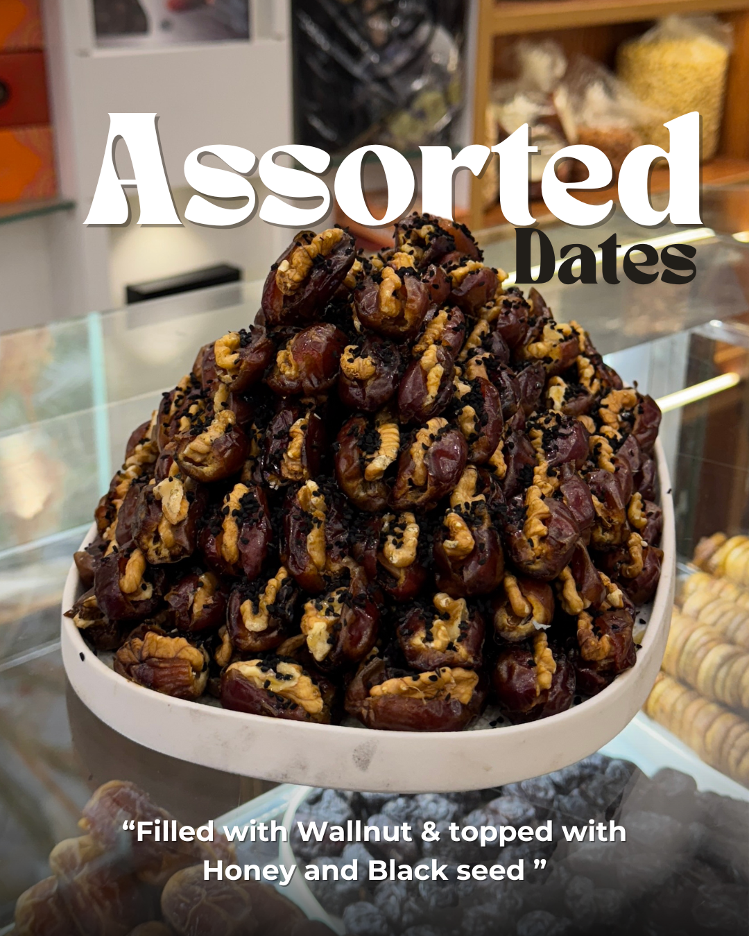 Brown Assorted Wallnut Dates