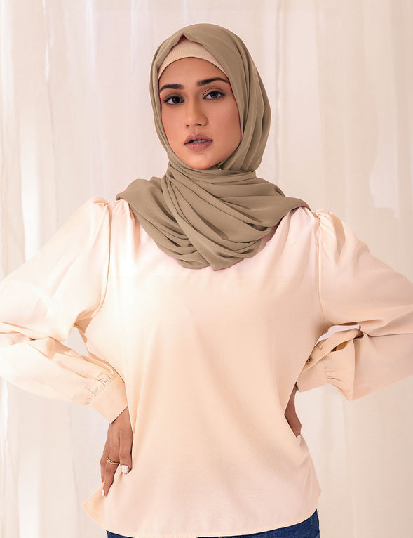 Chiffon Bubble - Sand Stone