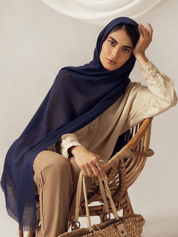 Eco-Luxe Scarves & Hijabs - Navy