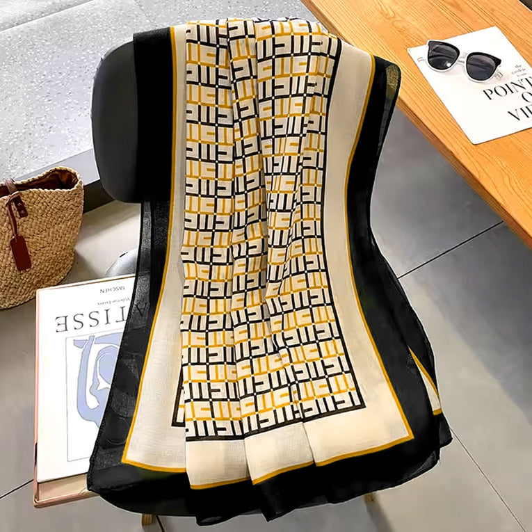 Printed Cashmere Shawl - 12