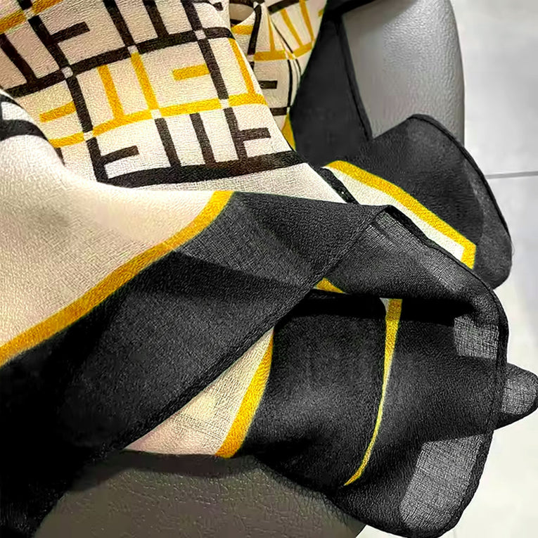 Printed Cashmere Shawl - 12