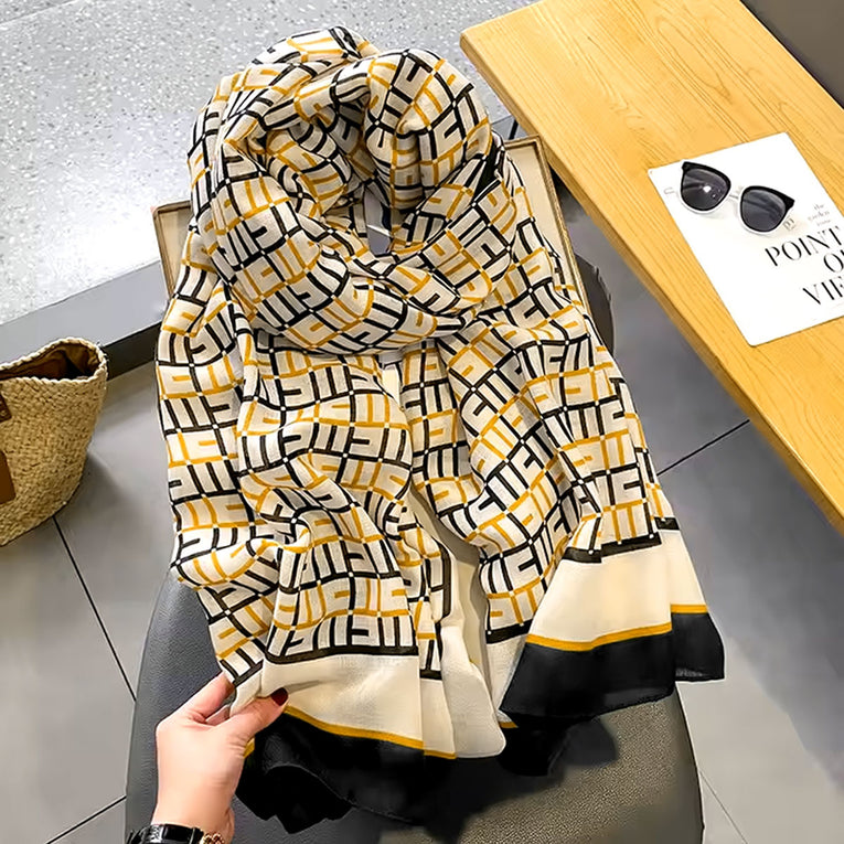 Printed Cashmere Shawl - 12