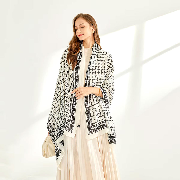 Printed Cashmere Shawl - 05
