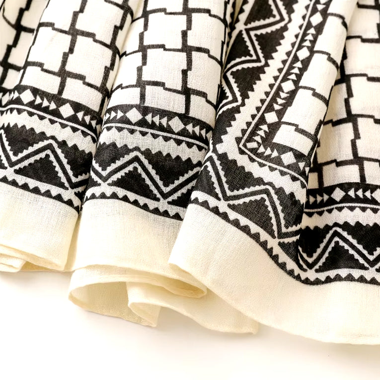 Printed Cashmere Shawl - 05