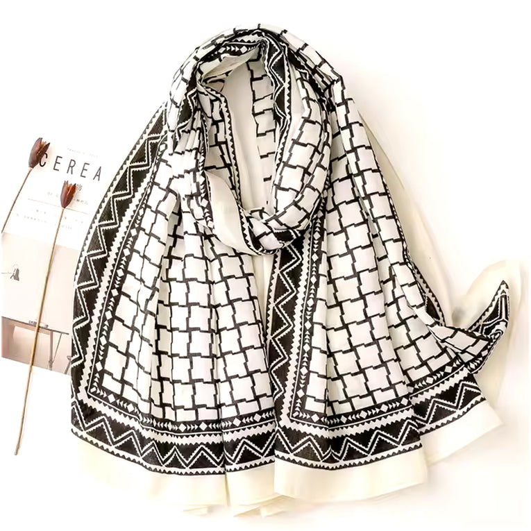 Printed Cashmere Shawl - 05