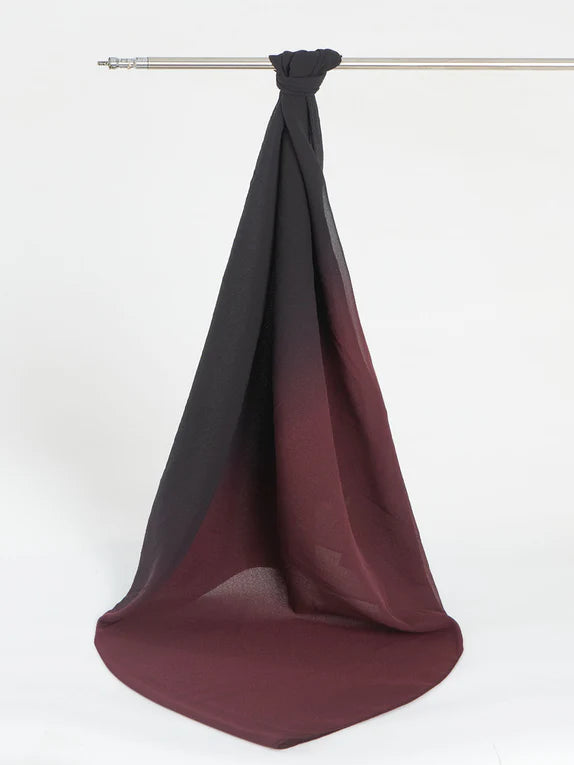 Etherea Dual-Tone Chiffon Scarf - 06