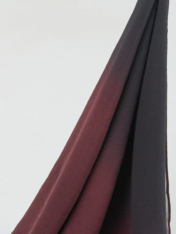 Etherea Dual-Tone Chiffon Scarf - 06