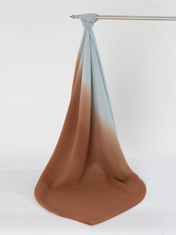 Etherea Dual-Tone Chiffon Scarf - 07