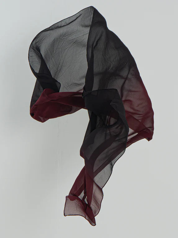 Etherea Dual-Tone Chiffon Scarf - 06