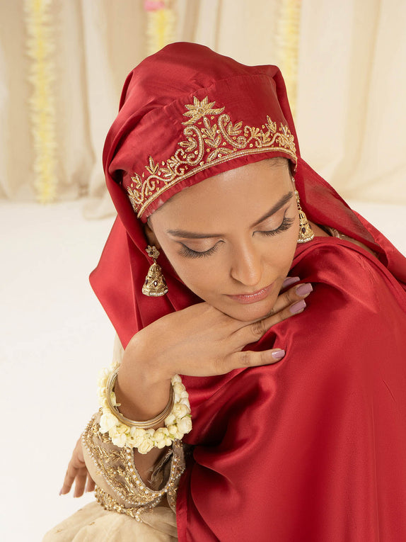 Festive Hijabs - Cherry Red