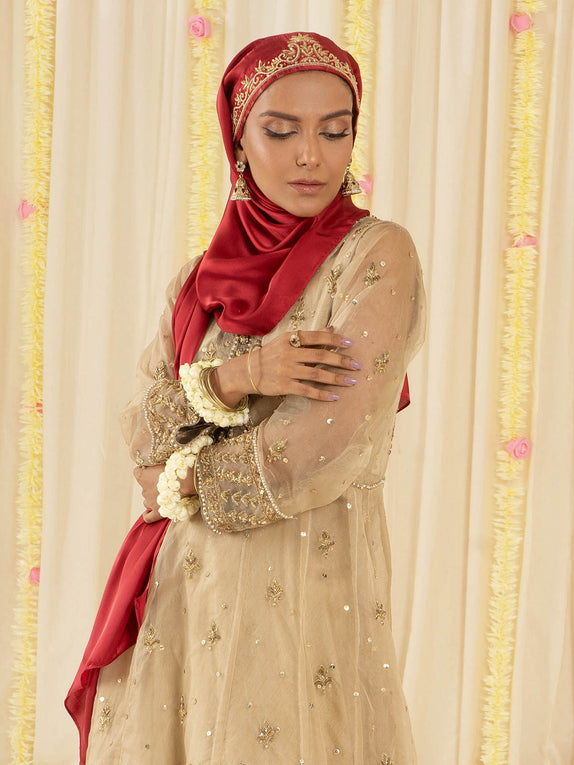 Festive Hijabs - Cherry Red