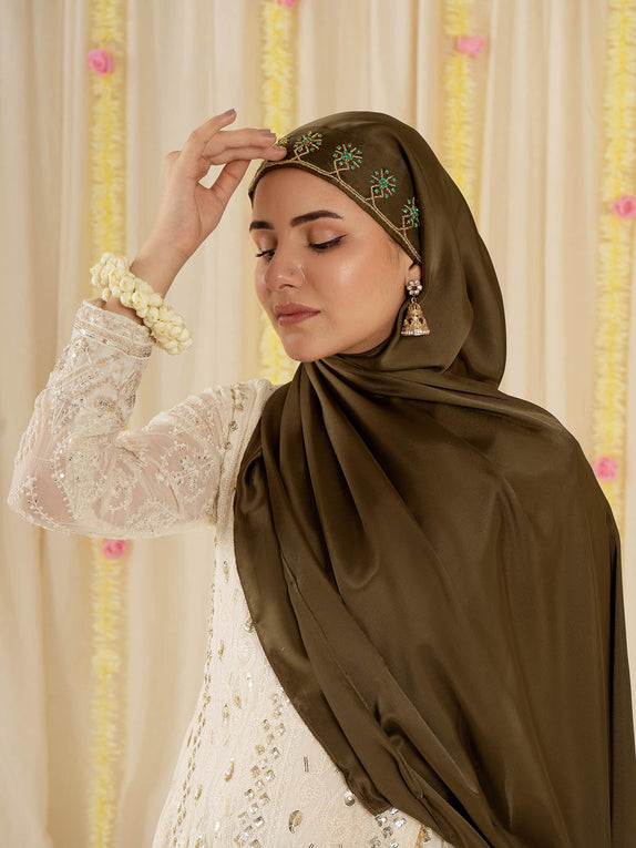 Festive Hijabs - Dark Olive