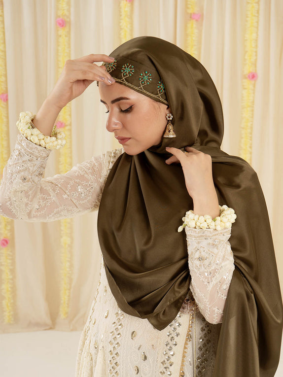 Festive Hijabs - Dark Olive