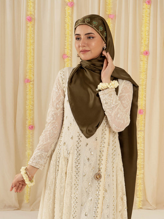 Festive Hijabs - Dark Olive