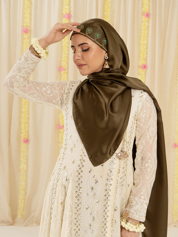 Festive Hijabs - Dark Olive