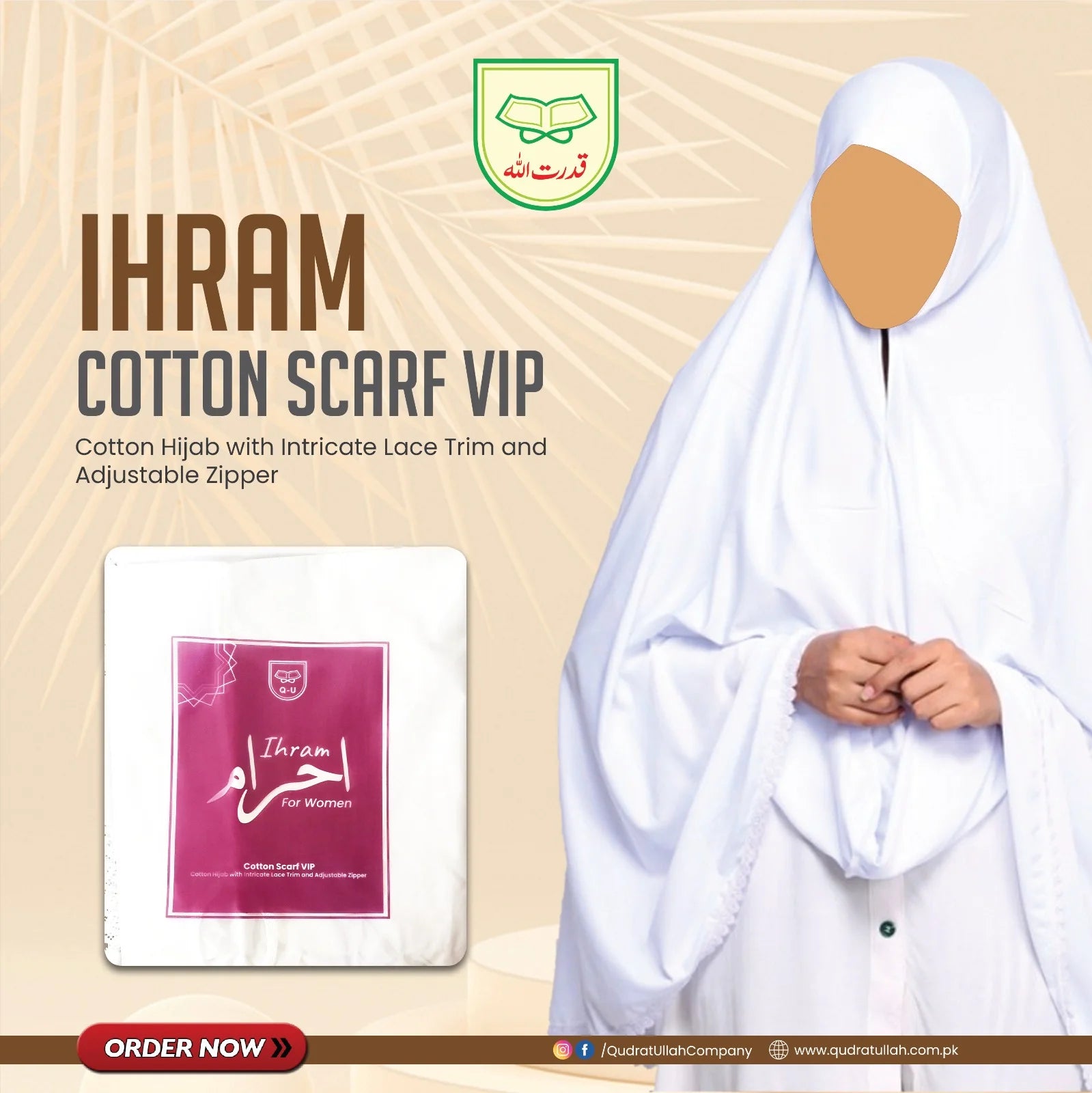 IHRAM COTTON SCARF VIP