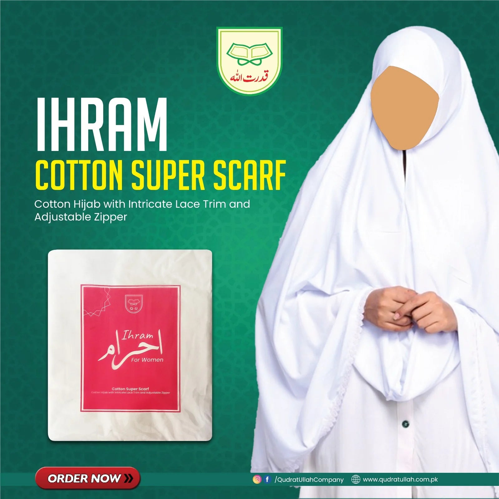 IHRAM COTTON SUPPER SCARF